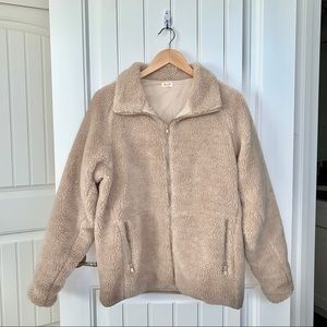 brandy fluffy jacket